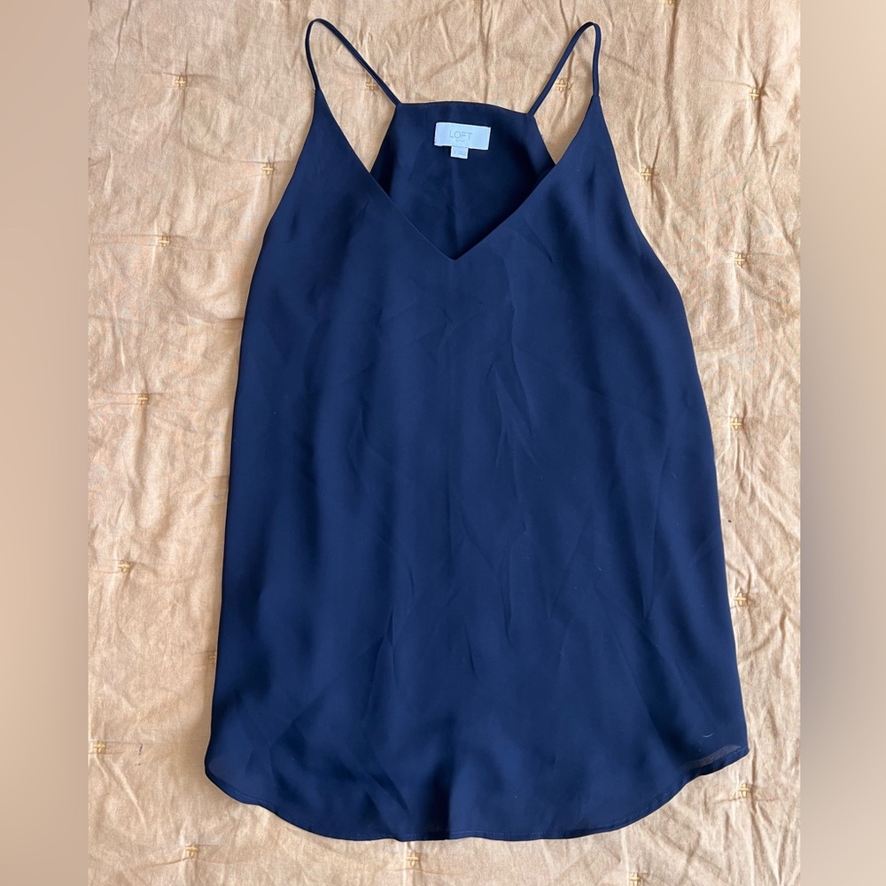 Women’s Double Layered Cami Top, Loft, Size Small